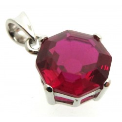 Siberian Ruby Quartz Sterling Silver Pendant 04